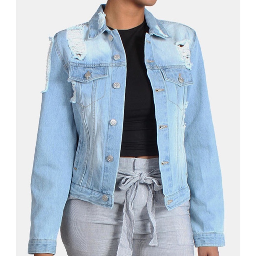 Love Tree Denim Jacket🌻 - Picture 1 of 7